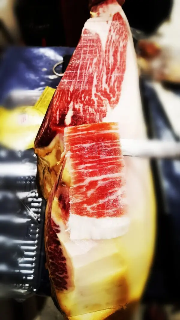 Jamon duroc cortado a cuchillo. 150gr