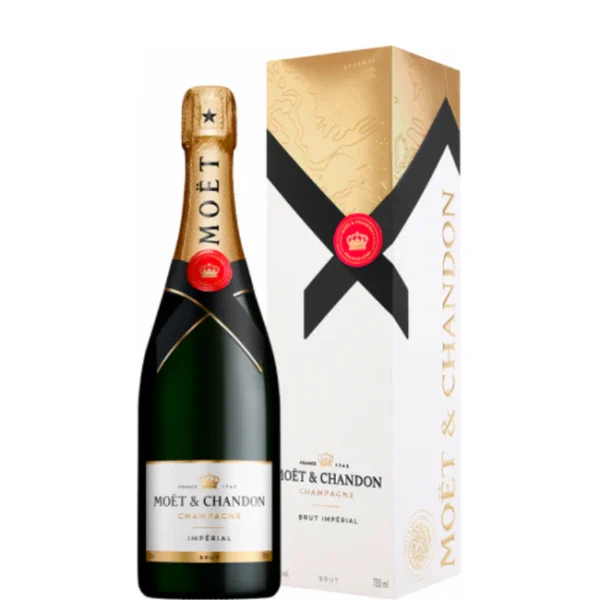Champagne Moët & Chandon Impérial Brut con estuche regalo, listo para celebrar o regalar