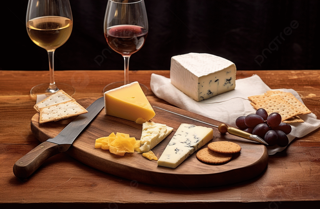 productos de Almería selección gourmet (tabla con queso y vino)