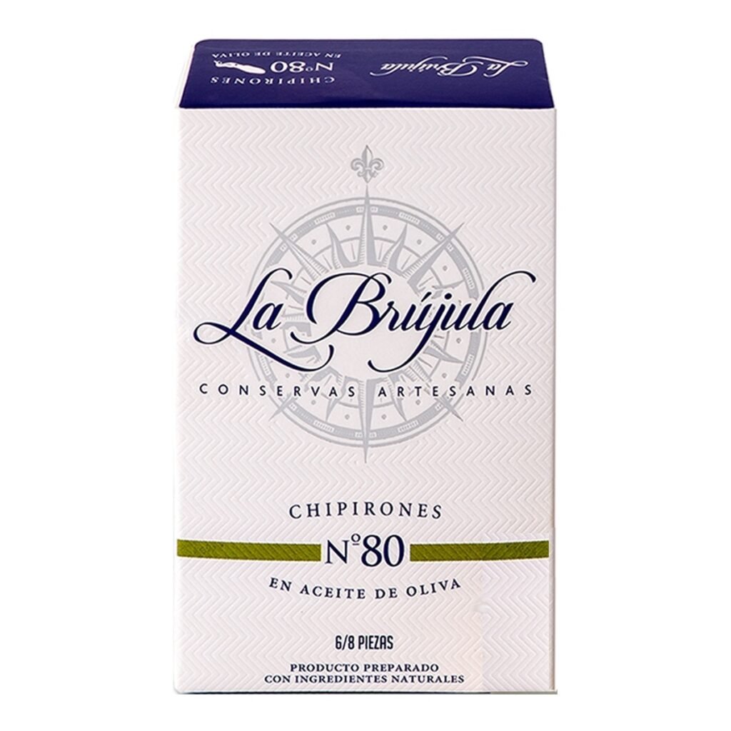 Chipirones en Aceite de Oliva La Brújula 6/8 Piezas