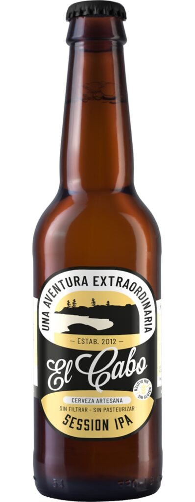 Cerveza El Cabo Session IPA 4,2% Sin Gluten caja 12 botellas 33cl Almería